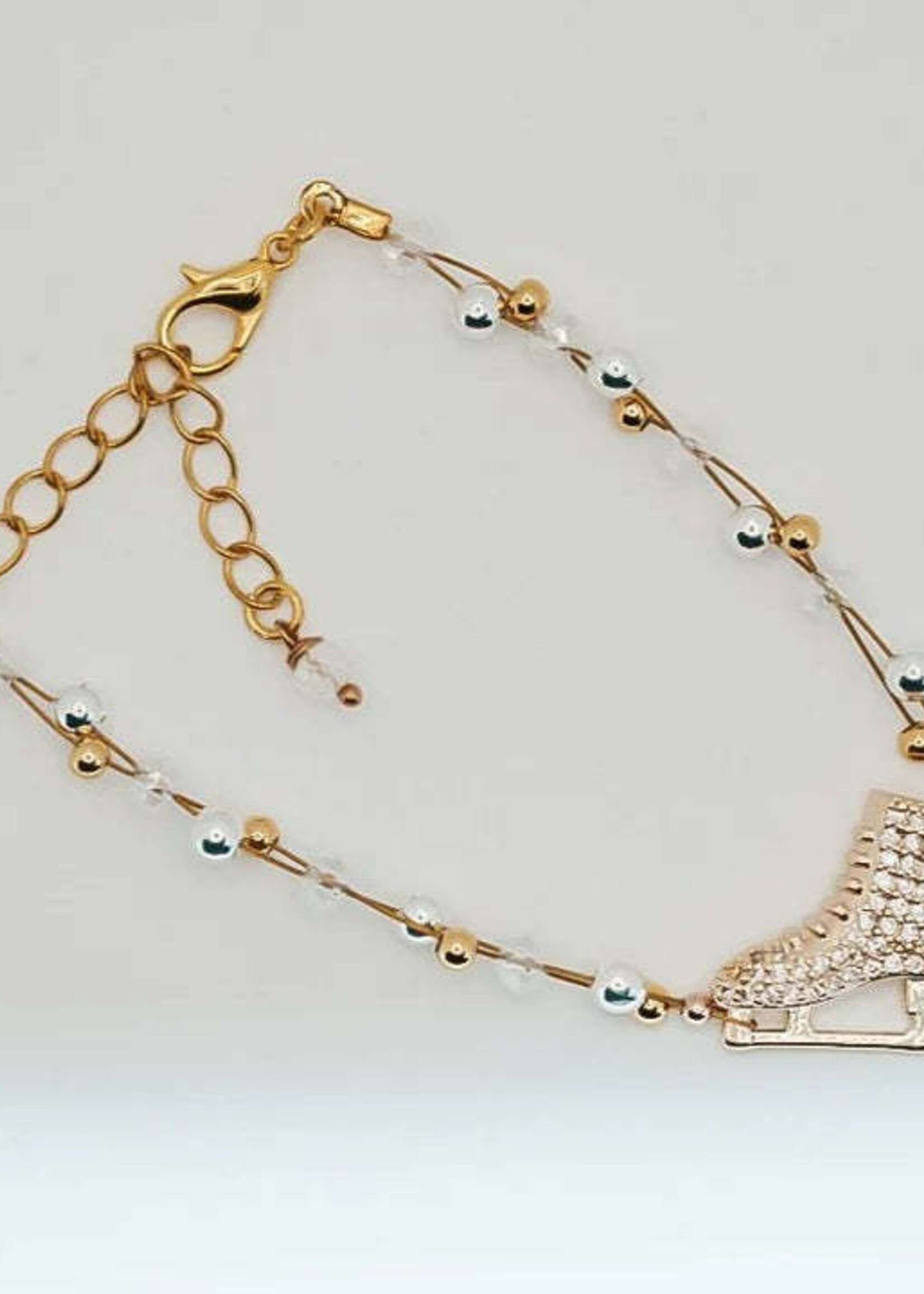 Brilliance & Melrose Bracelet Gold Braided Skating