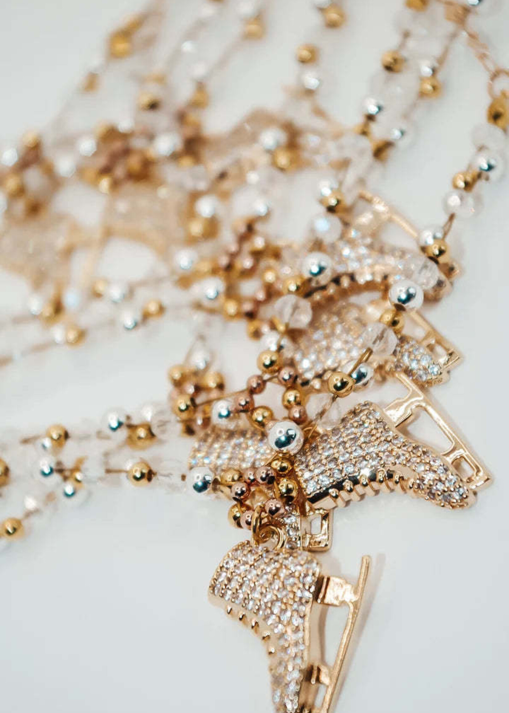 Brilliance & Melrose Bracelet Gold Braided Skating