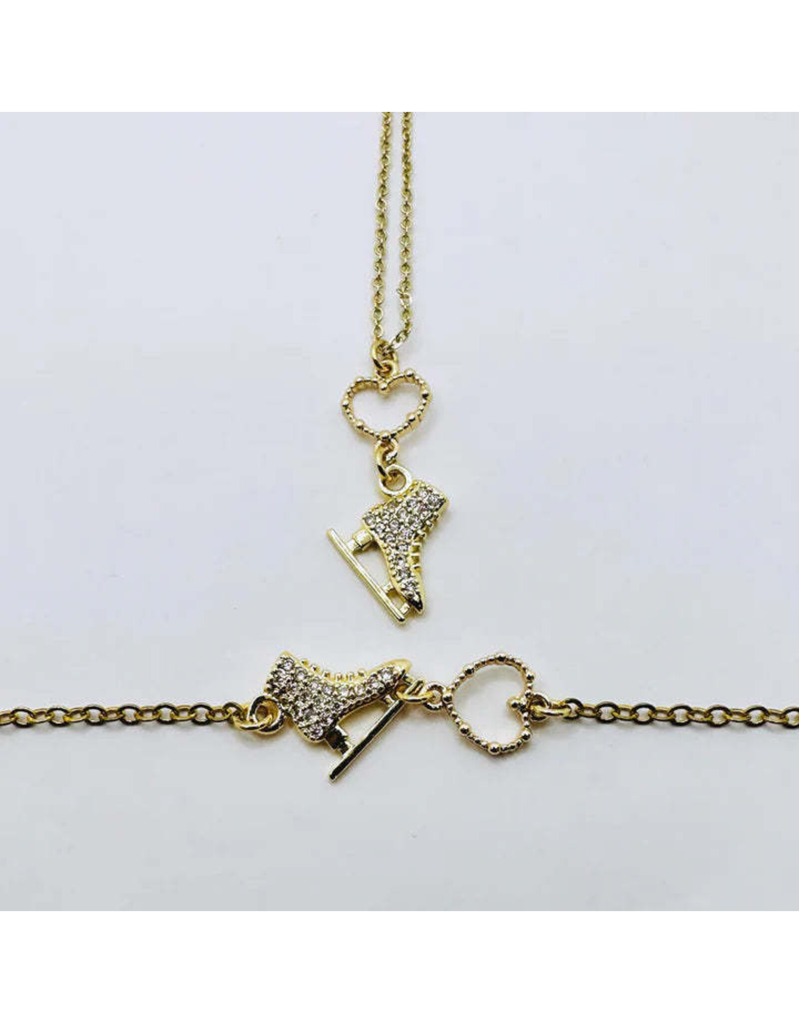 Brilliance & Melrose Bracelet Ice skate with your heart