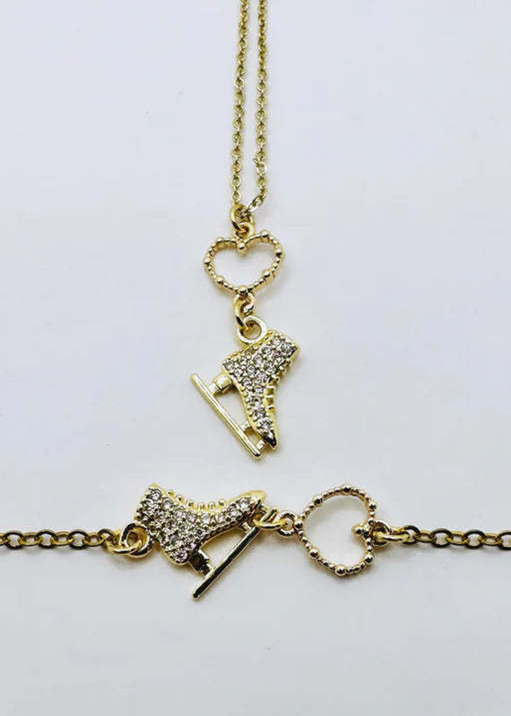 Brilliance & Melrose Bracelet Ice skate with your heart