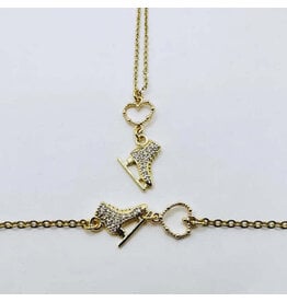 Brilliance & Melrose Bracelet Ice skate with your heart