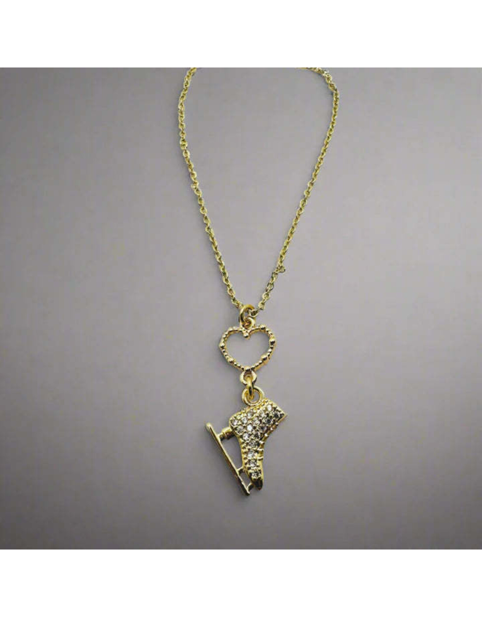 Brilliance & Melrose Collier Ice skate with your heart