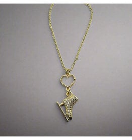 Brilliance & Melrose Collier Ice skate with your heart