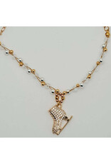 Brilliance & Melrose Collier Gold Braided skating