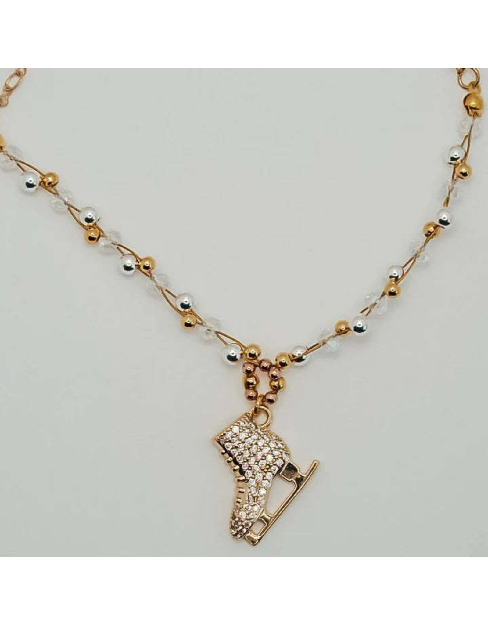 Brilliance & Melrose Collier Gold Braided skating