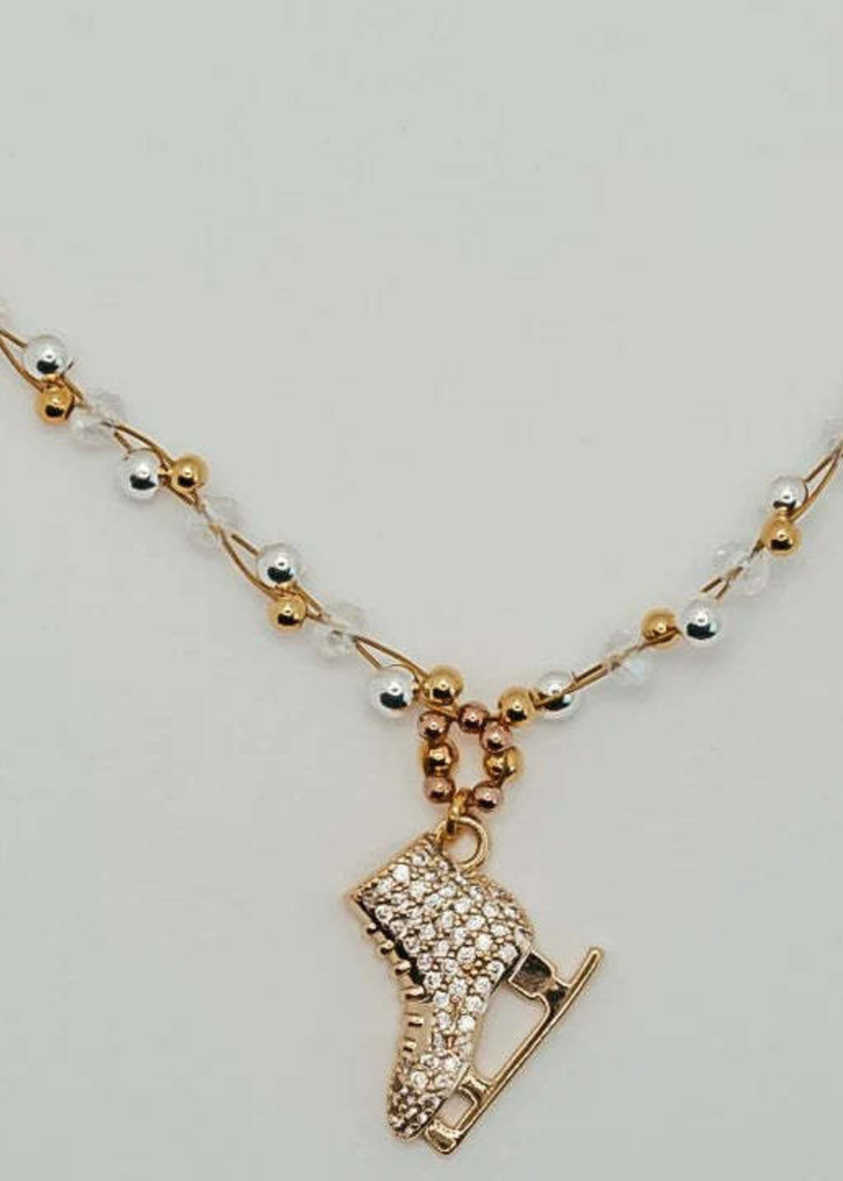 Brilliance & Melrose Collier Gold Braided skating
