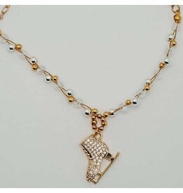 Brilliance & Melrose Collier Gold Braided skating