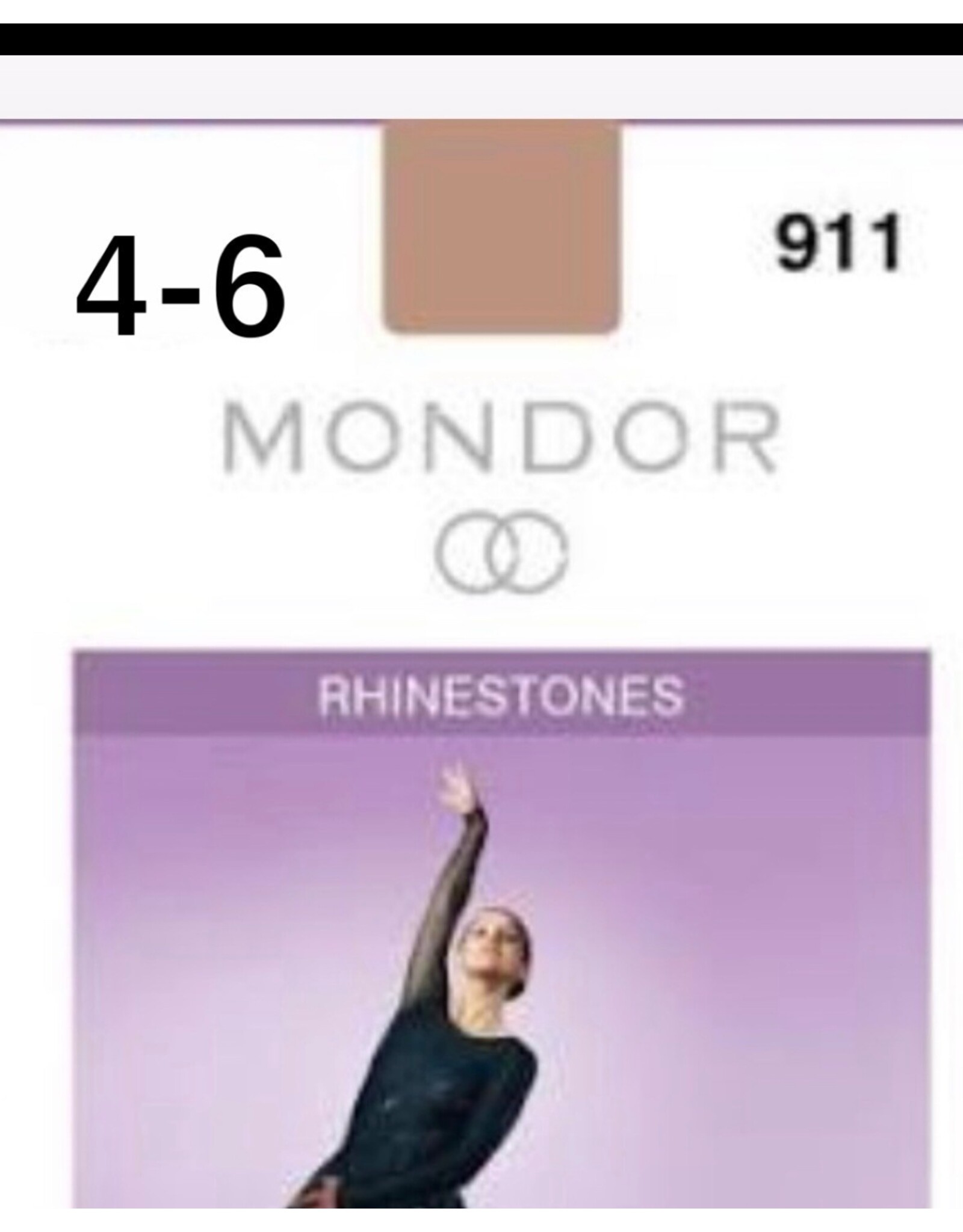 MONDOR Collant pied régulier avec Pierres du Rhin enfant 911
