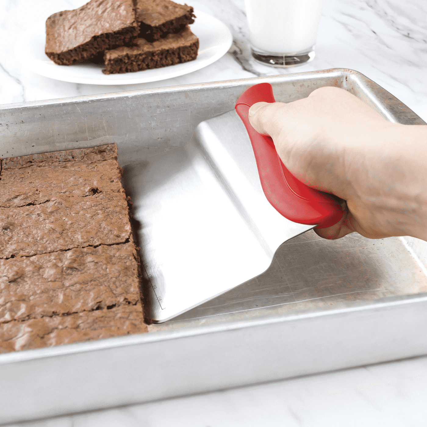 Bench Scraper Offset - Candy Apple Red