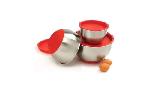 Mixing Bowl Set with Non-Skid Base + Lids