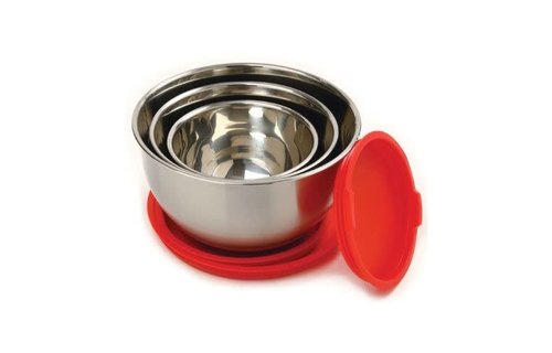 Mixing Bowl Set with Non-Skid Base + Lids