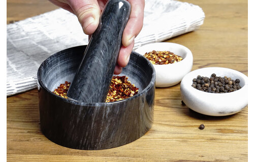 Mortar & Pestle Angled Blk