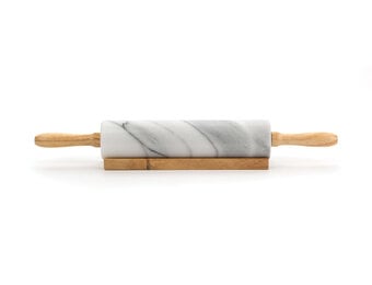 Rolling Pin White Marble