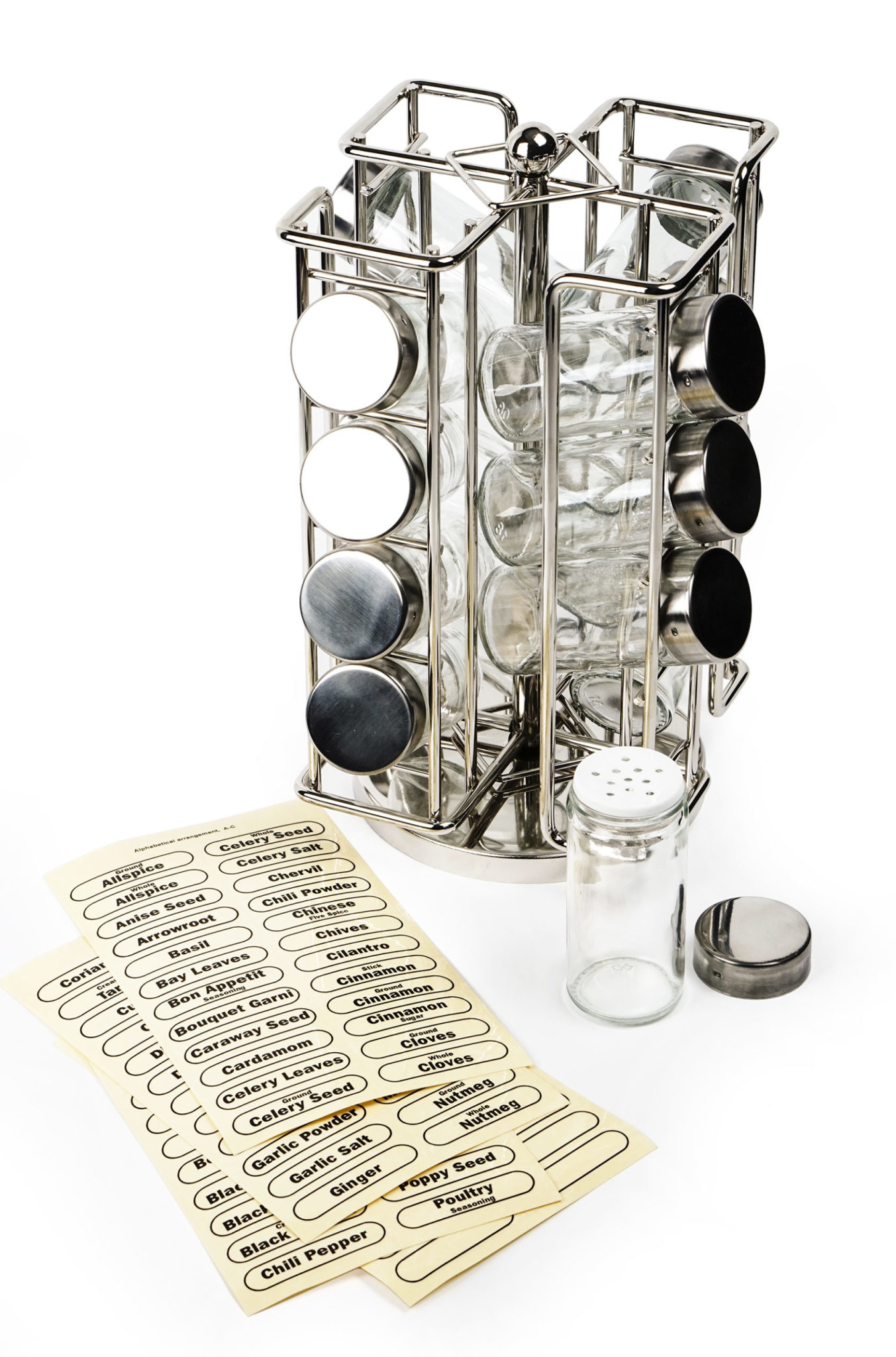 Spice Rack Set Revolving