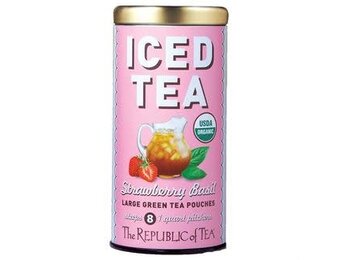 Iced Green Tea Strawberry Basil