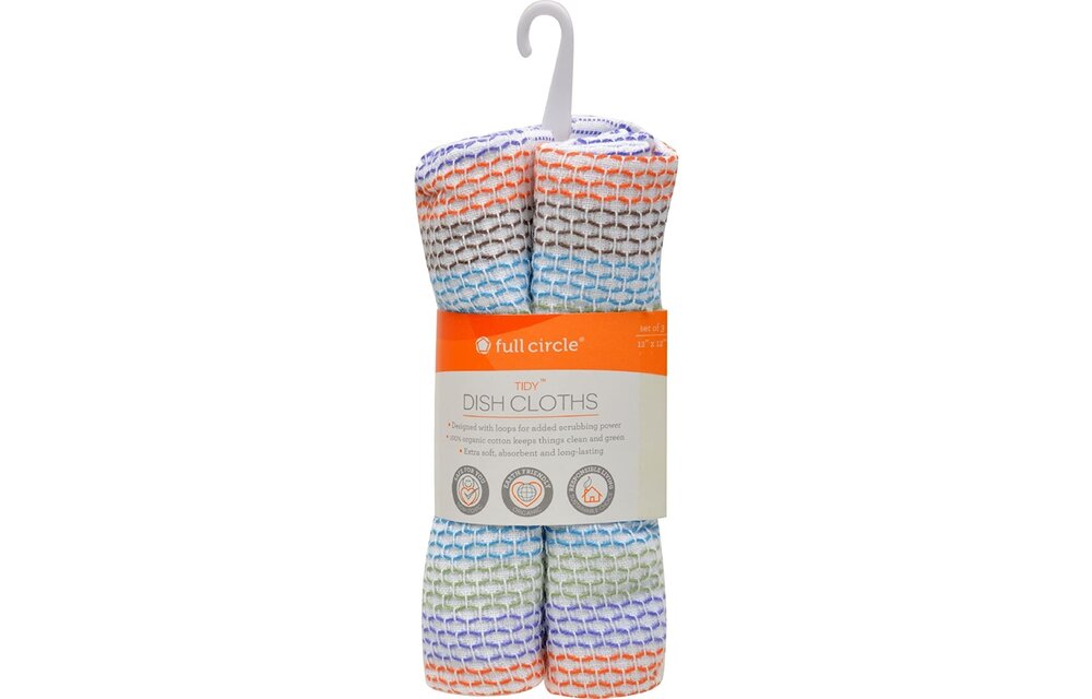 Dish Cloths Organic S/3 Multi
