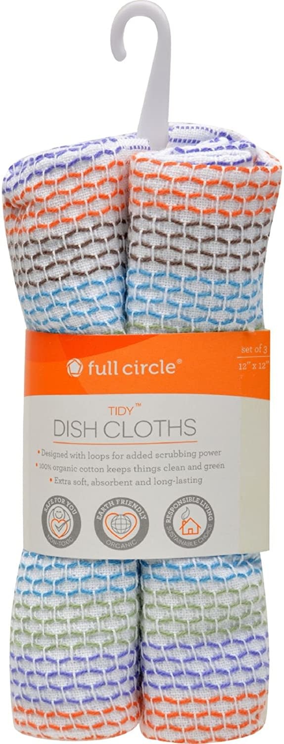 Dish Cloths Organic S/3 Multi