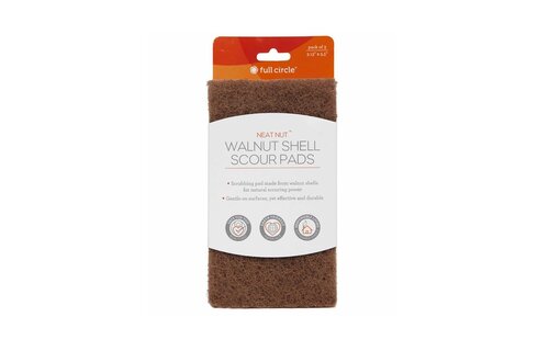 "Neat Nut" Walnut Shell Scour Pads S/3