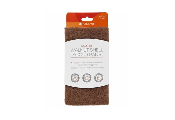 "Neat Nut" Walnut Shell Scour Pads S/3