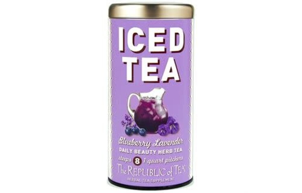 Iced Herbal Tea Blueberry Lavender