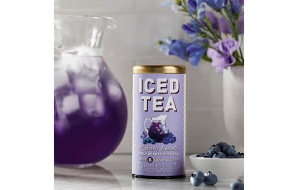 Iced Herbal Tea Blueberry Lavender