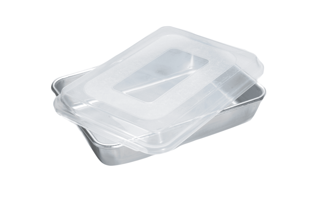 Cake Pan Rect w/Lid