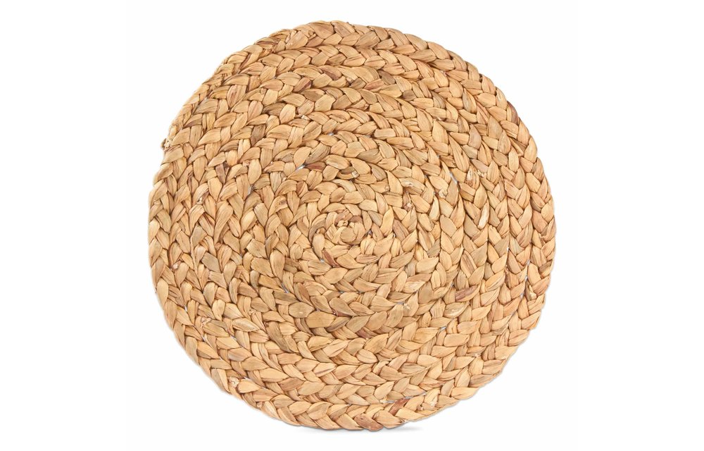 Placemat Rnd Braided Hyacinth