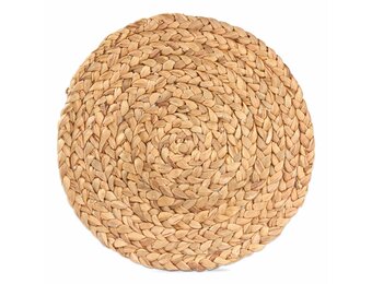 Placemat Rnd Braided Hyacinth