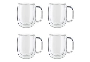 Coffee Mug Dbl Wall S/4