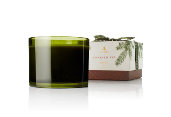 Frasier Fir Heritage Candle Green Glass 3-Wick 17oz