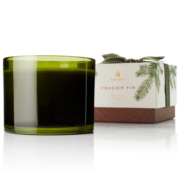 Frasier Fir Heritage Candle Green Glass 3-Wick 17oz