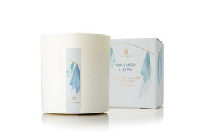 Washed Linen Poured Candle