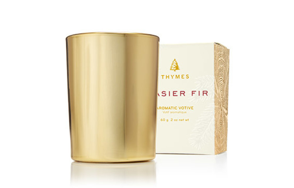 Frasier Fir Gilded Votive Gold