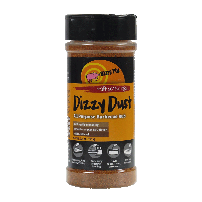 Original Dizzy Dust All-Purpose BBQ Seasoning 8oz Shaker