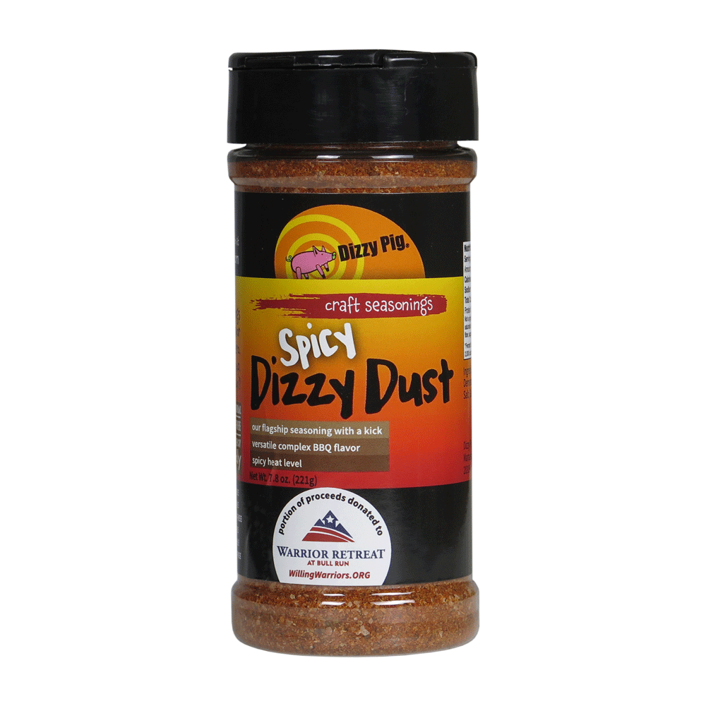 Original Spicy Dizzy Dust All Purpose BBQ Seasoning 8oz Shaker