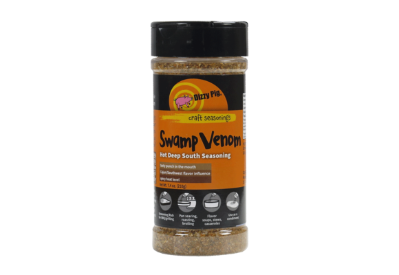 Original Swamp Venom Hot Deep South Seasoning 8oz Shaker