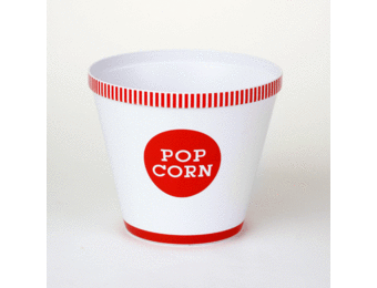 Popcorn Bucket Red Stripe Large