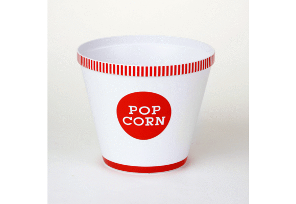 Popcorn Bucket Red Stripe Large
