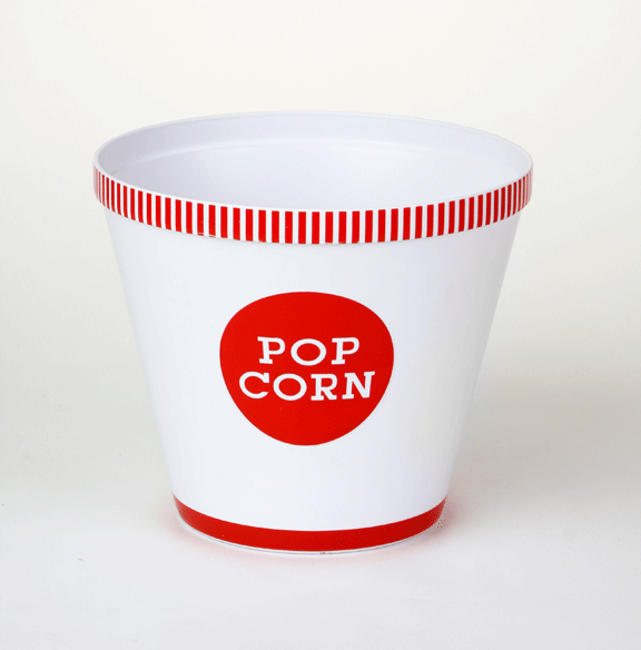 Popcorn Bucket Red Stripe Large