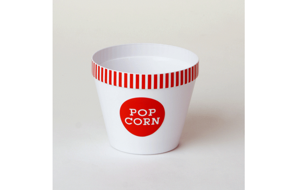 Popcorn Bucket Red Stripe Small