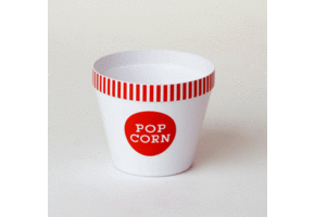Popcorn Bucket Red Stripe Small