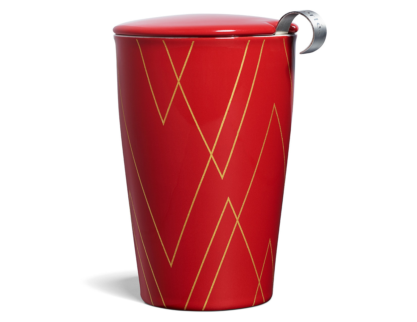 Warming Joy Tea Forte Kati Cup Ceramic Tea Infuser Cup with Infuser Basket and Lid for Steeping