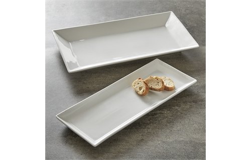 Whiteware Rectangular Serving Platter "