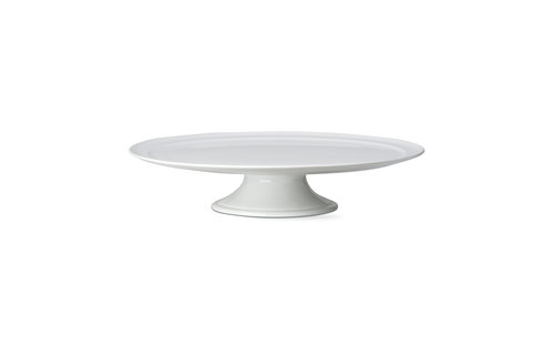 Whiteware Pedestal Cake Plate
