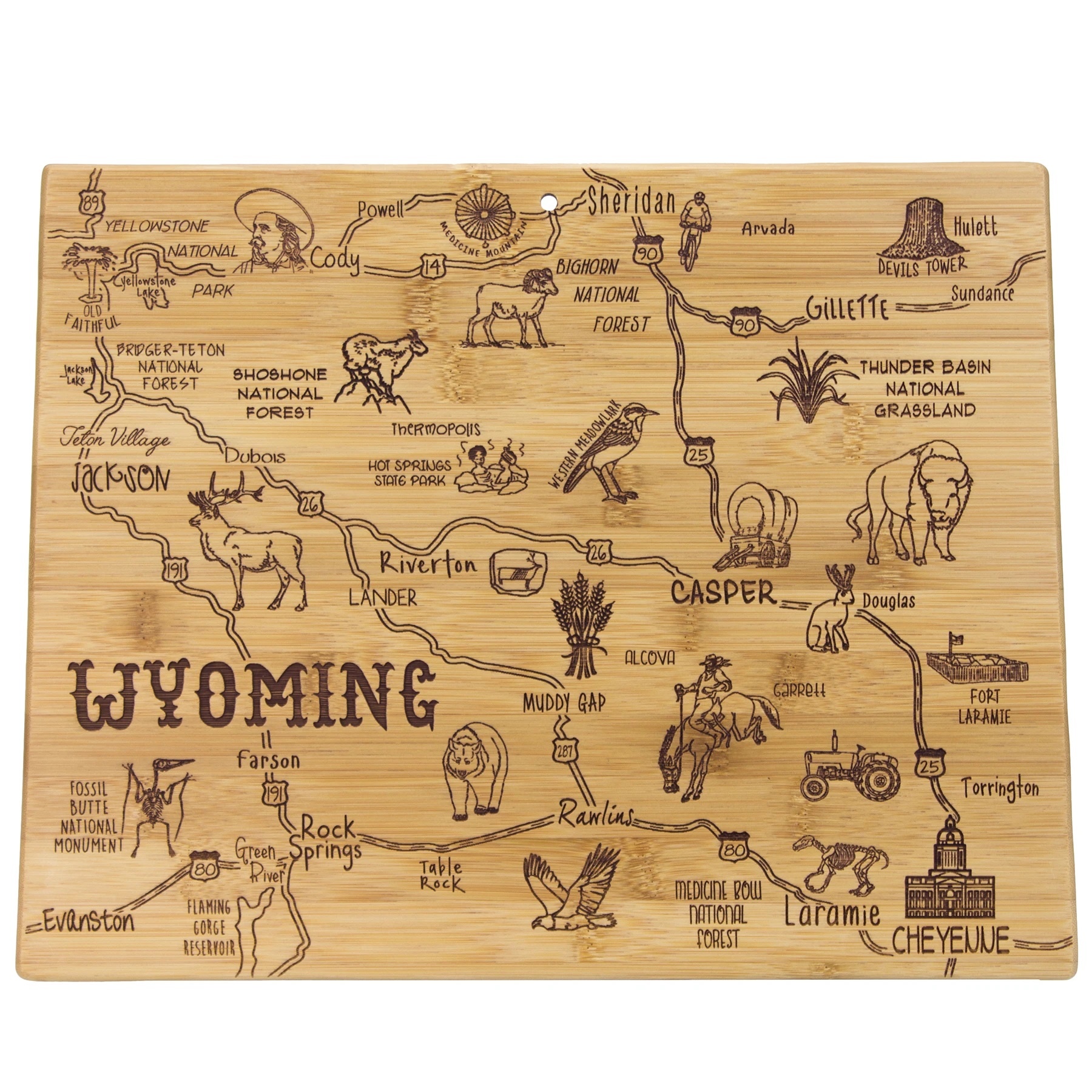 Serving Board Destination WYO