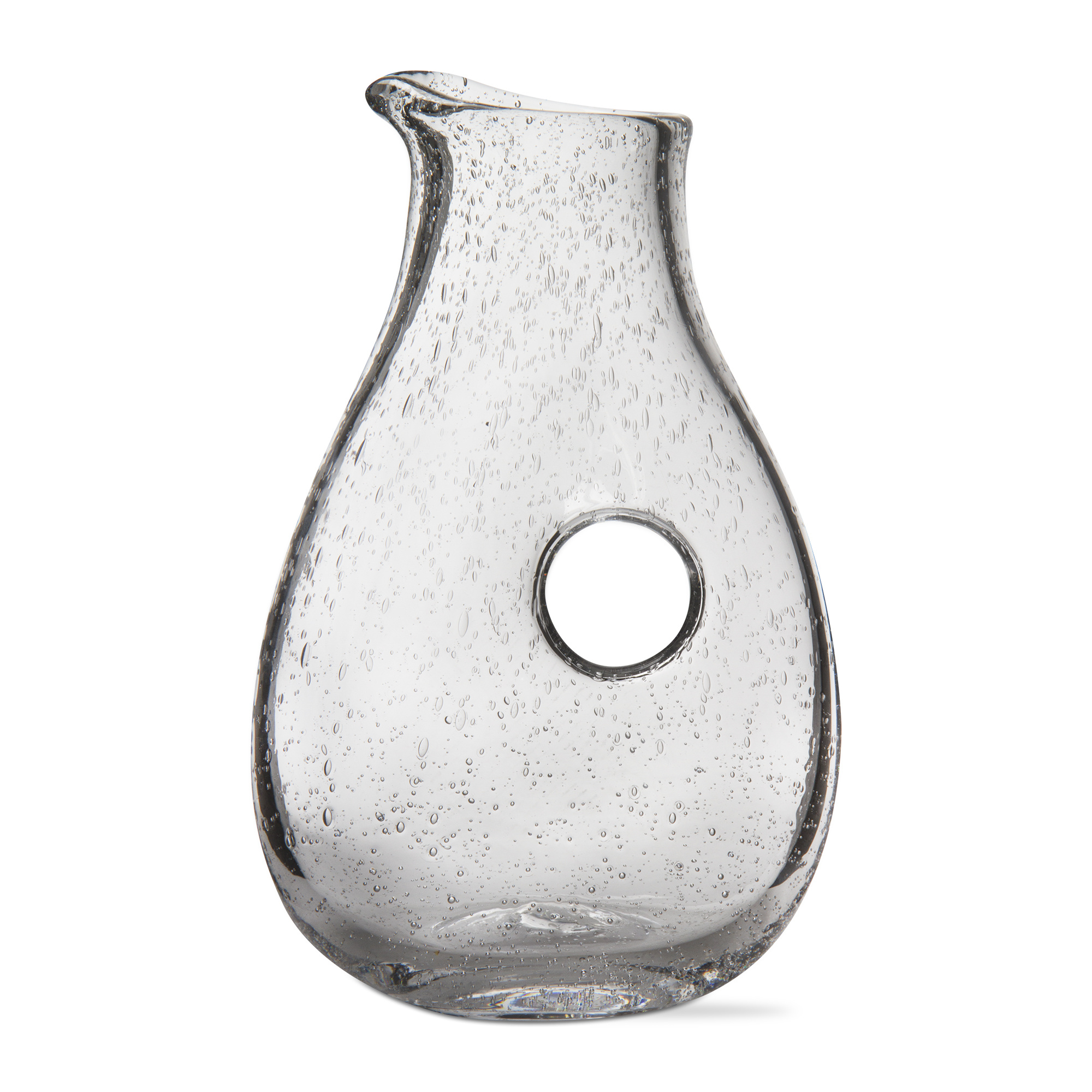Bubble Glass Clear Pitcher Open DISCONTINUED