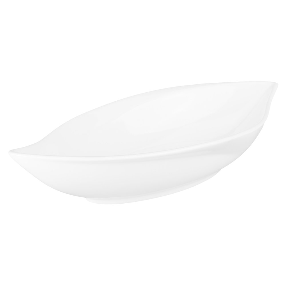 Enamel Salad Bowl, Cream/Leaf