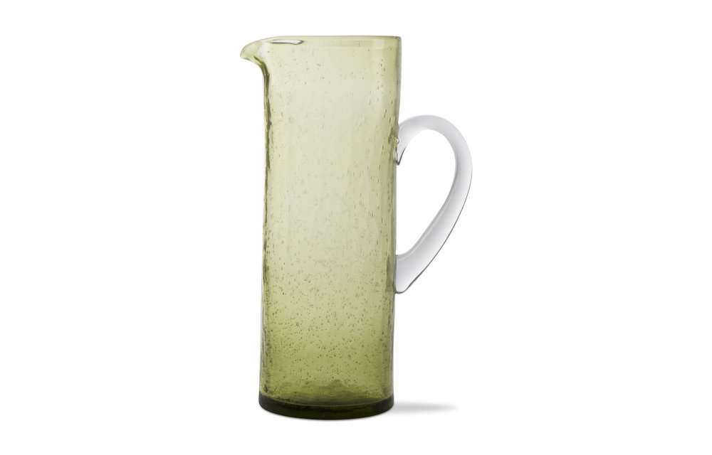 Bubble Glass Foliage Pitcher