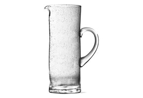 Bubble Glass Clear Pitcher Tall