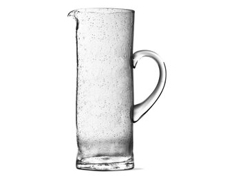 Bubble Glass Clear Pitcher Tall